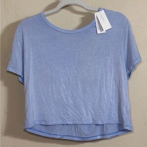 Light Blue American Eagle Top With open Back